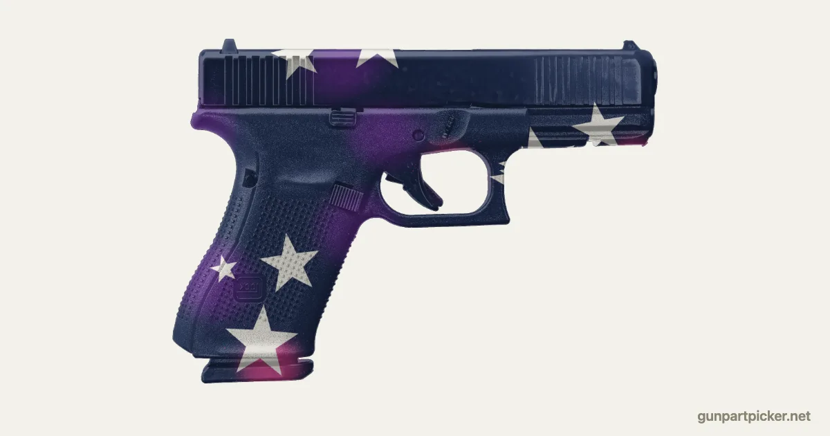 Galaxy en aerosol para Glock 19, camuflaje de Fortnite, pintado con colores de camuflaje Krylon