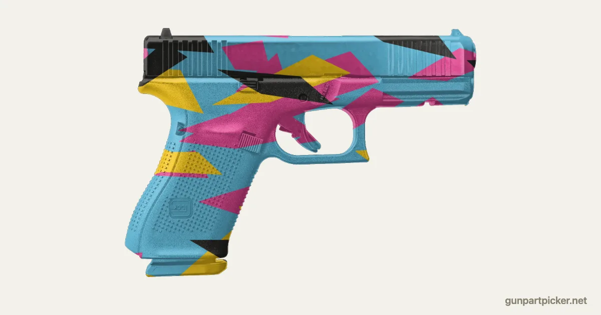 Hyper Beast en aerosol para Glock 19, camuflaje de CS2, pintado con colores de camuflaje Krylon