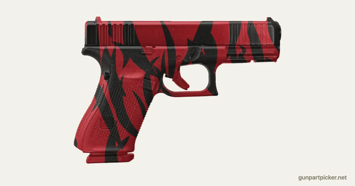 Red Tiger en aerosol para Glock 19, camuflaje de CoD4, MW2, pintado con colores de camuflaje Krylon