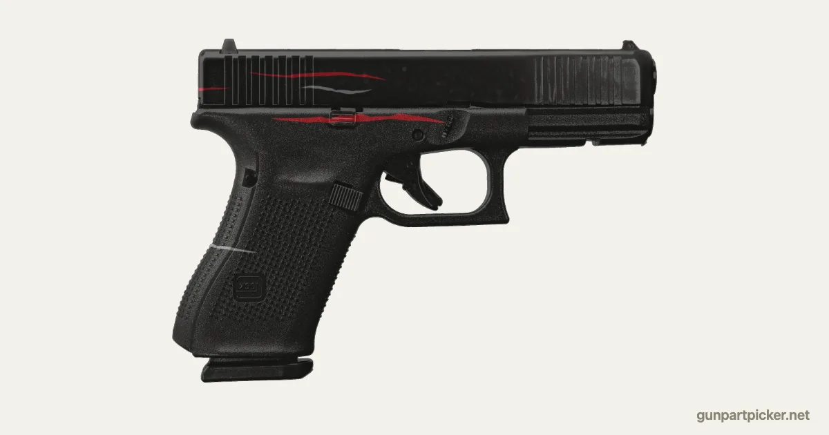 Redline en aerosol para Glock 19, camuflaje de CS2, pintado con colores de camuflaje Krylon