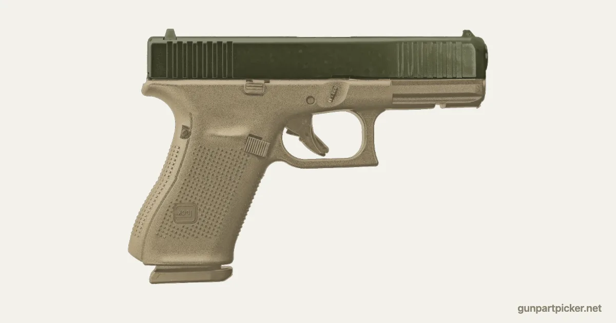 Dos tonos en aerosol para Glock 19, pintado con colores de camuflaje Krylon