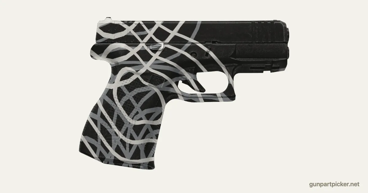 Damascus en aerosol para Glock 43X, camuflaje de MW 2019, pintado con colores de camuflaje Krylon