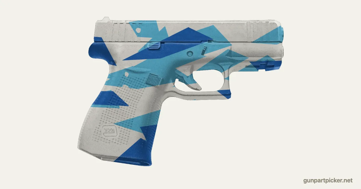 Diamond en aerosol para Glock 43X, camuflaje de Black Ops 2, pintado con colores de camuflaje Krylon