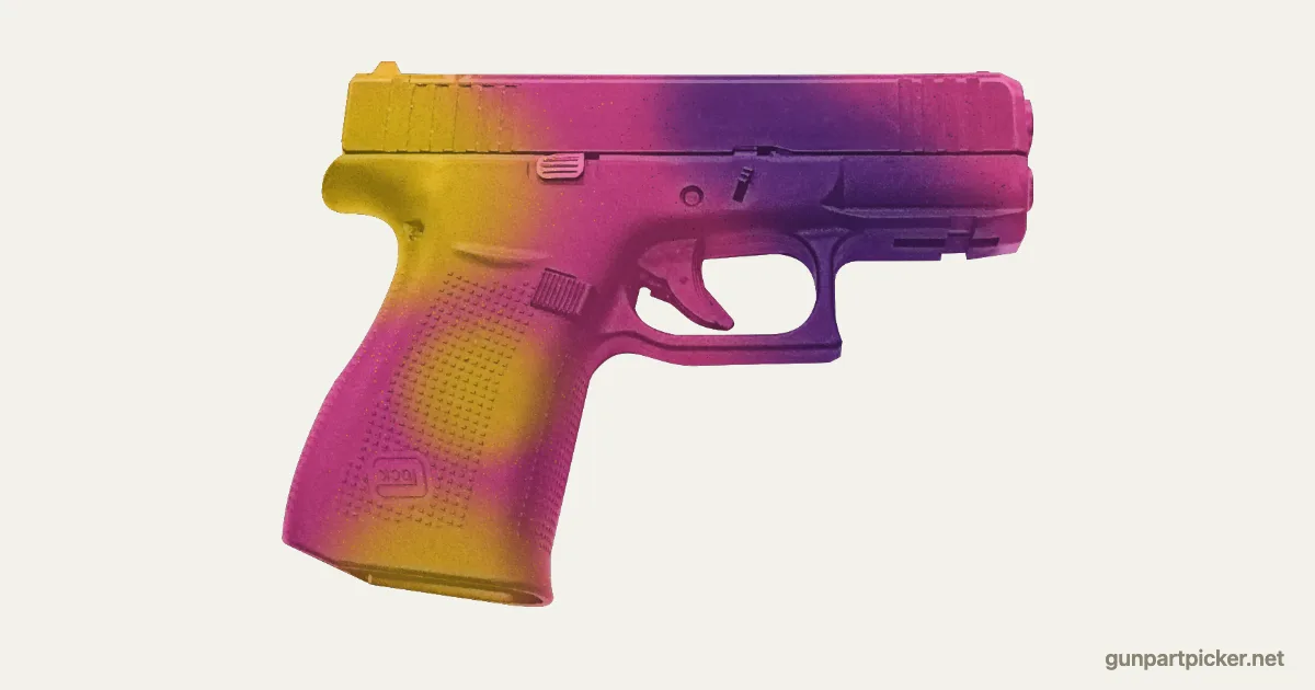 Fade en aerosol para Glock 43X, camuflaje de CS2, pintado con colores de camuflaje Krylon