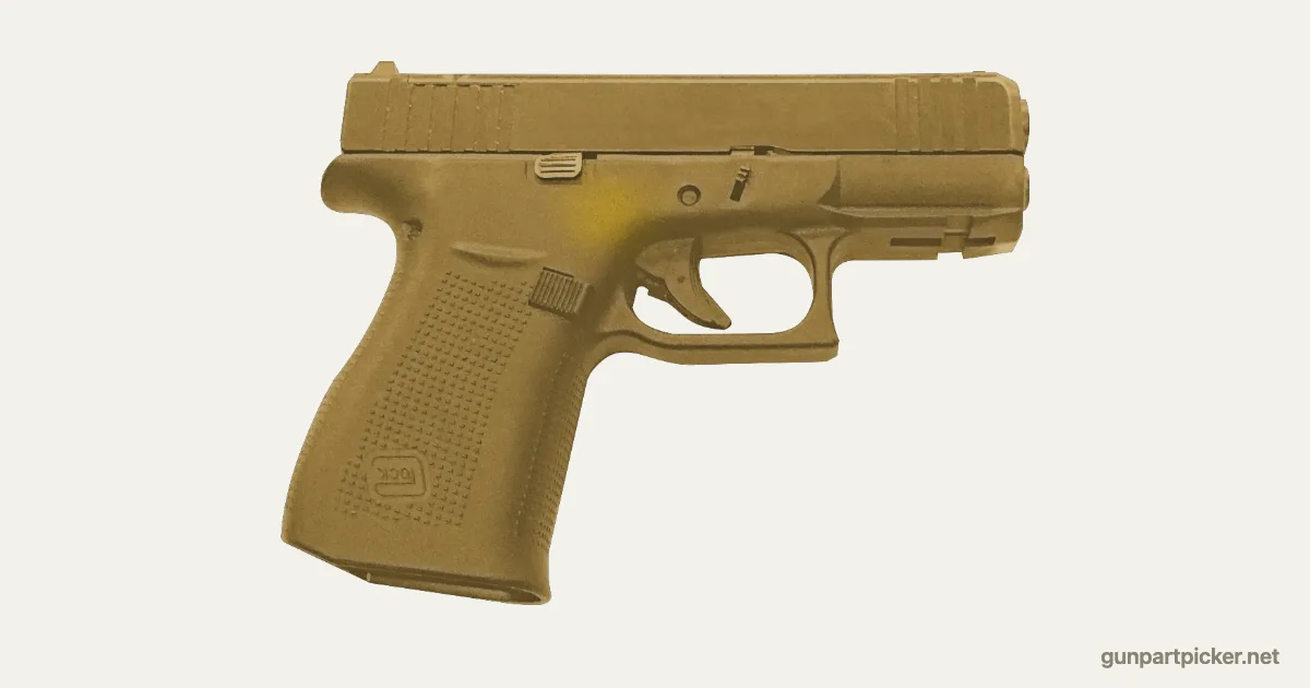Golden en aerosol para Glock 43X, camuflaje de CoD4, pintado con colores de camuflaje Krylon