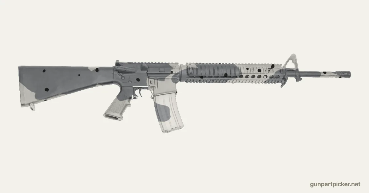 Arctic en aerosol para M16A4, camuflaje de MW2, pintado con colores de camuflaje Krylon
