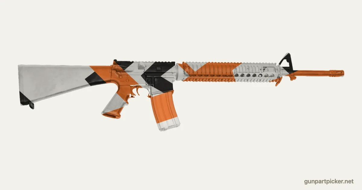 Asiimov en aerosol para M16A4, camuflaje de CS2, pintado con colores de camuflaje Krylon