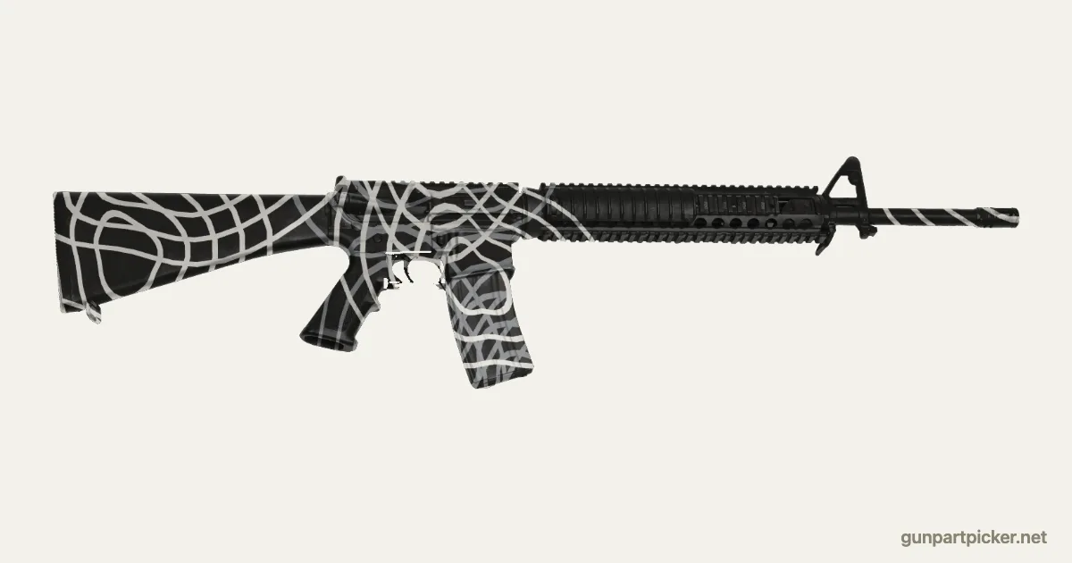 Damascus en aerosol para M16A4, camuflaje de MW 2019, pintado con colores de camuflaje Krylon