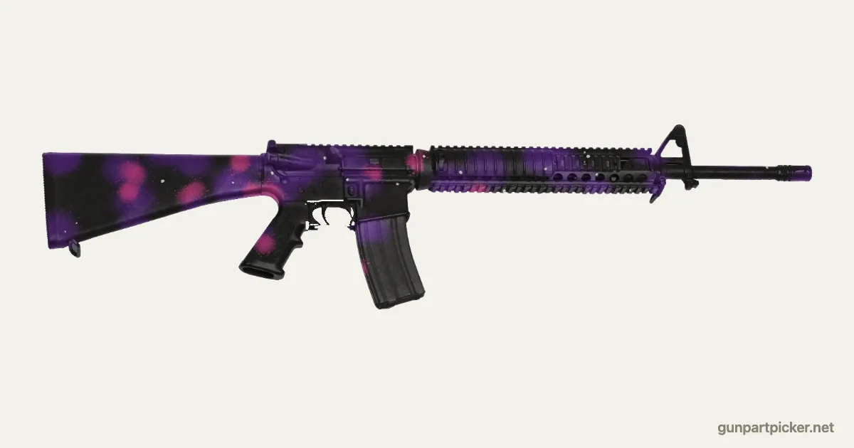 Dark Matter en aerosol para M16A4, camuflaje de Black Ops 3, pintado con colores de camuflaje Krylon