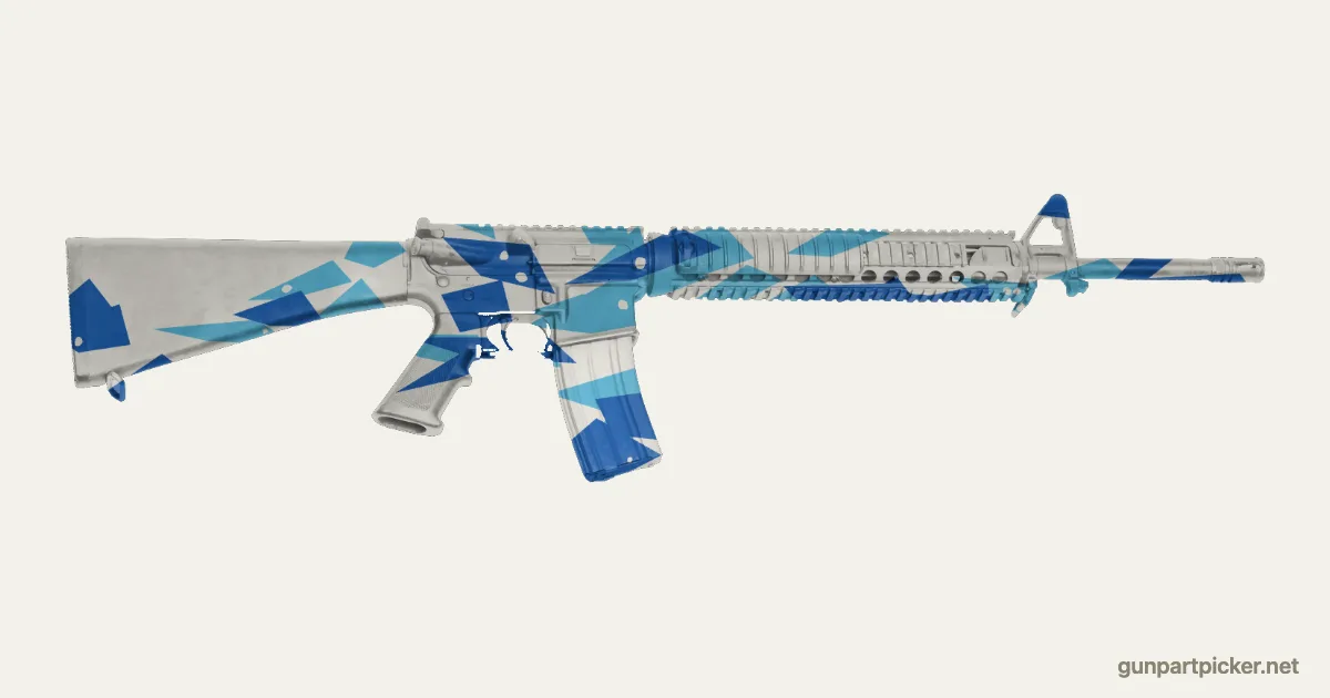 Diamond en aerosol para M16A4, camuflaje de Black Ops 2, pintado con colores de camuflaje Krylon