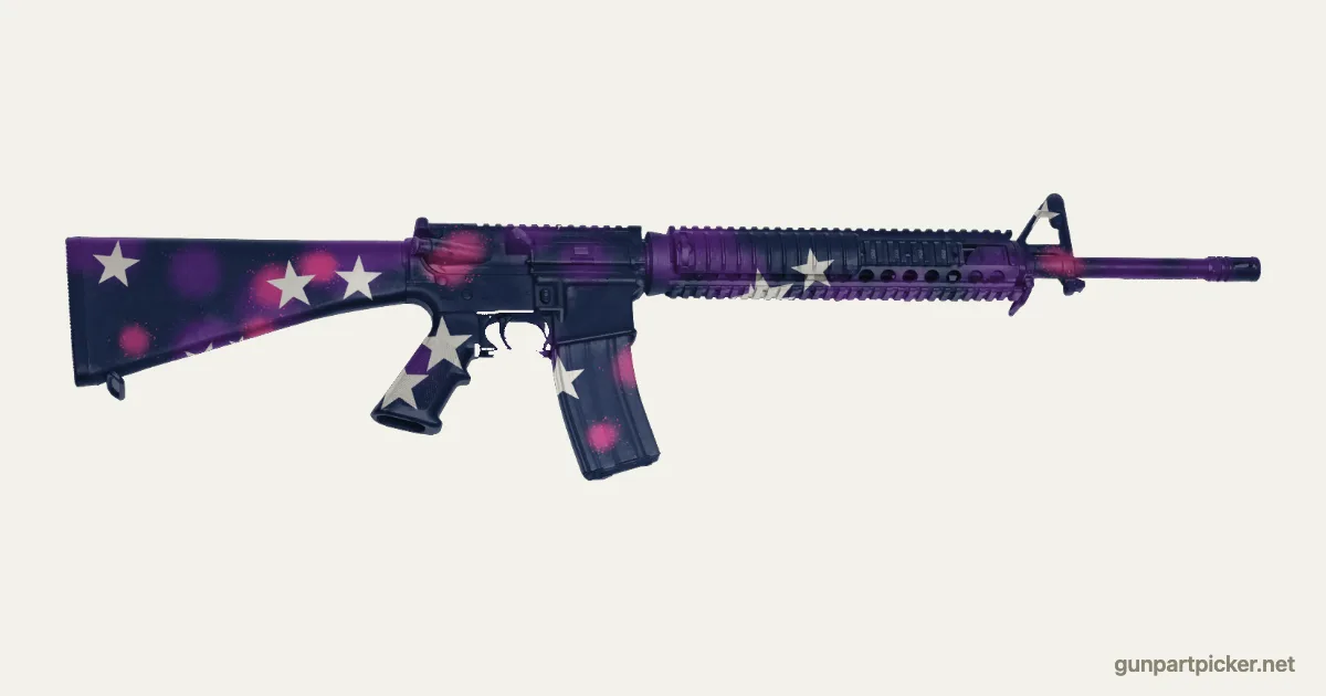 Galaxy en aerosol para M16A4, camuflaje de Fortnite, pintado con colores de camuflaje Krylon