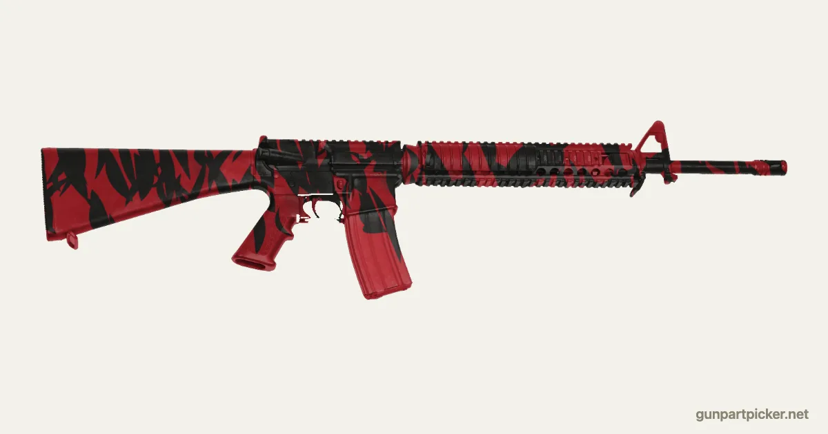 Red Tiger en aerosol para M16A4, camuflaje de CoD4, MW2, pintado con colores de camuflaje Krylon