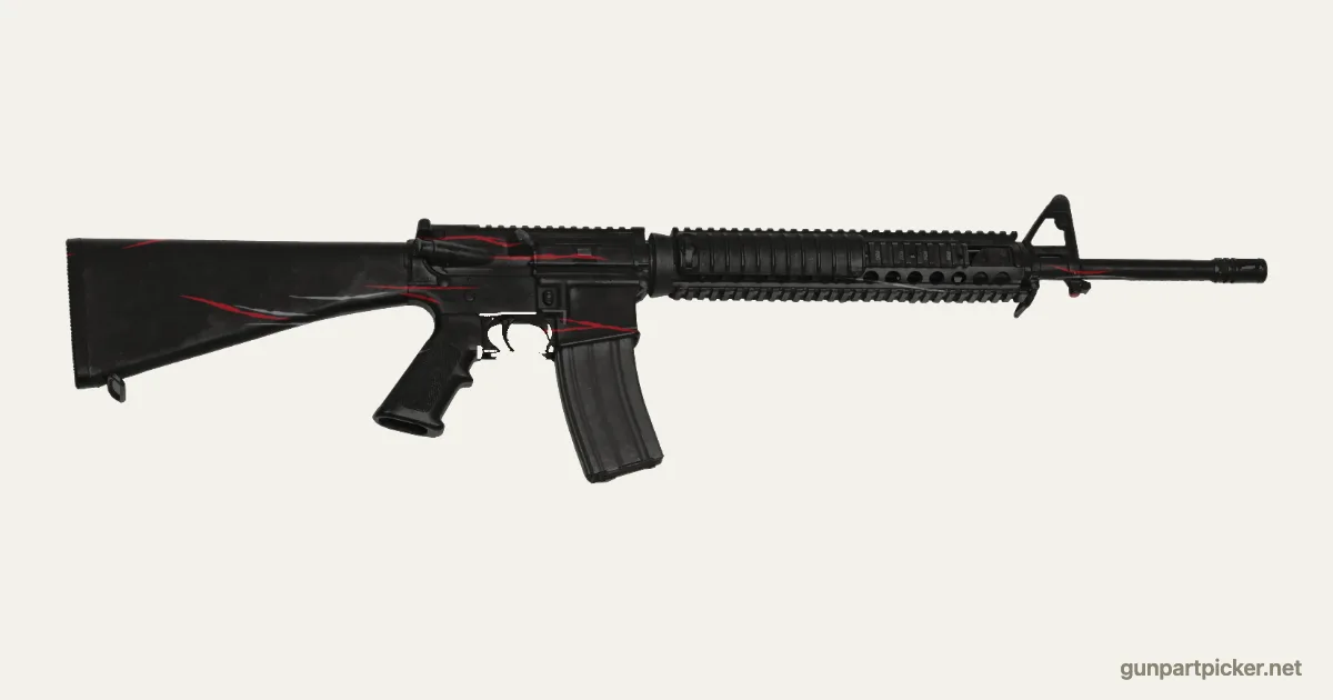 Redline en aerosol para M16A4, camuflaje de CS2, pintado con colores de camuflaje Krylon