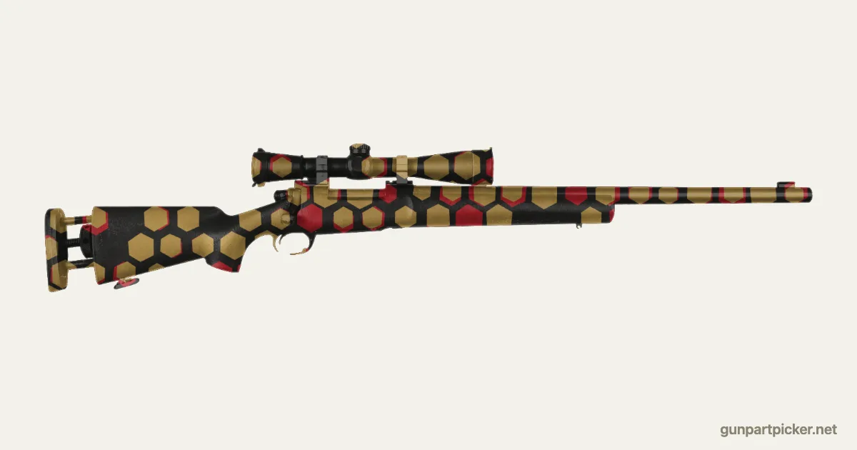 Dragon en aerosol para M24, camuflaje de Black Ops 2, pintado con colores de camuflaje Krylon