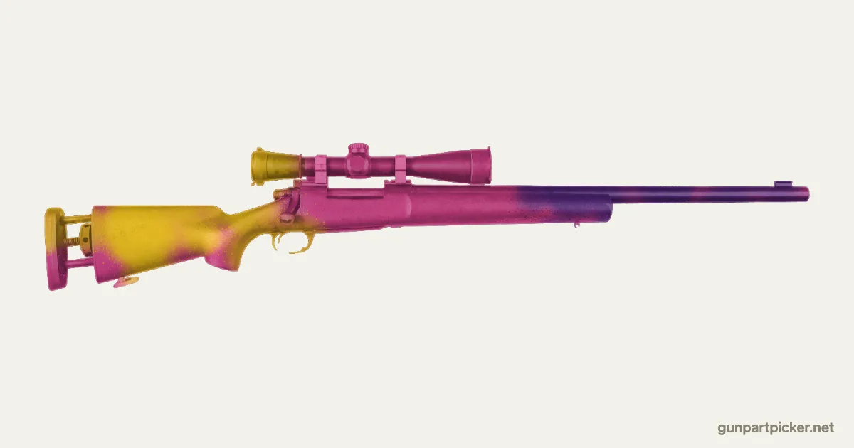 Fade en aerosol para M24, camuflaje de CS2, pintado con colores de camuflaje Krylon