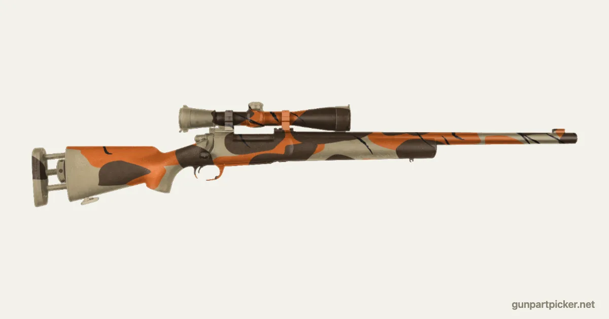 Fall en aerosol para M24, camuflaje de MW2, pintado con colores de camuflaje Krylon