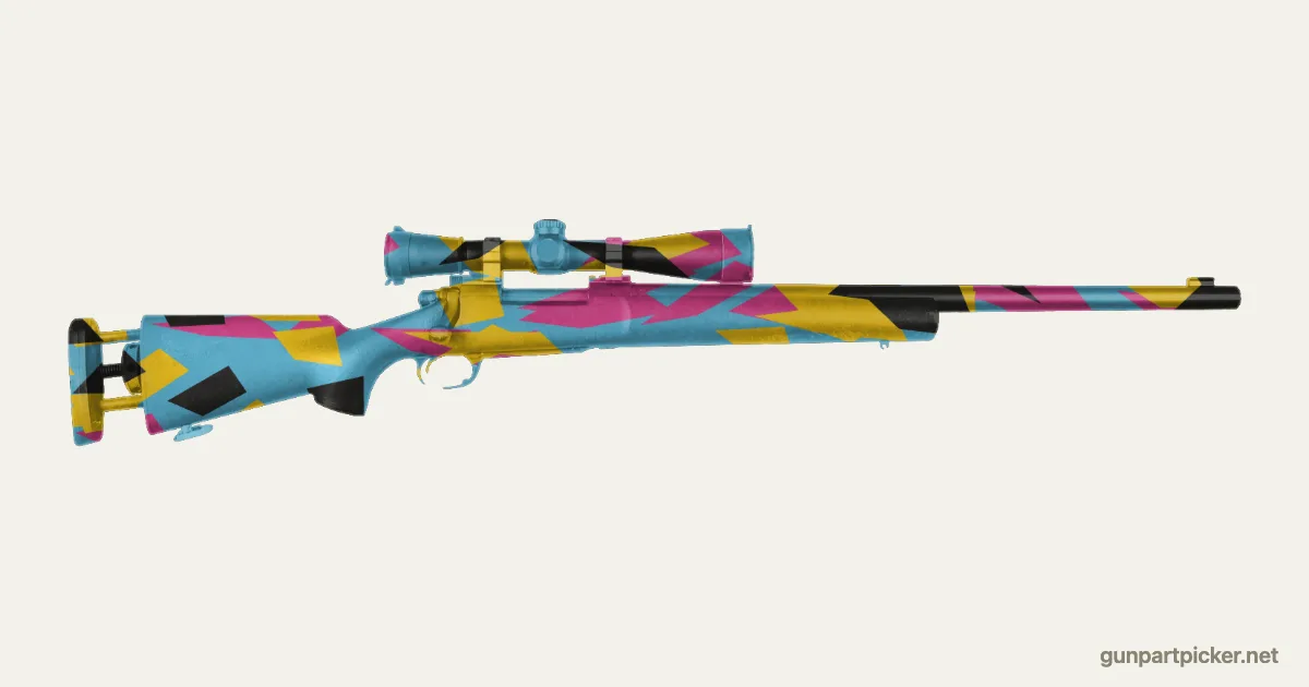 Hyper Beast en aerosol para M24, camuflaje de CS2, pintado con colores de camuflaje Krylon
