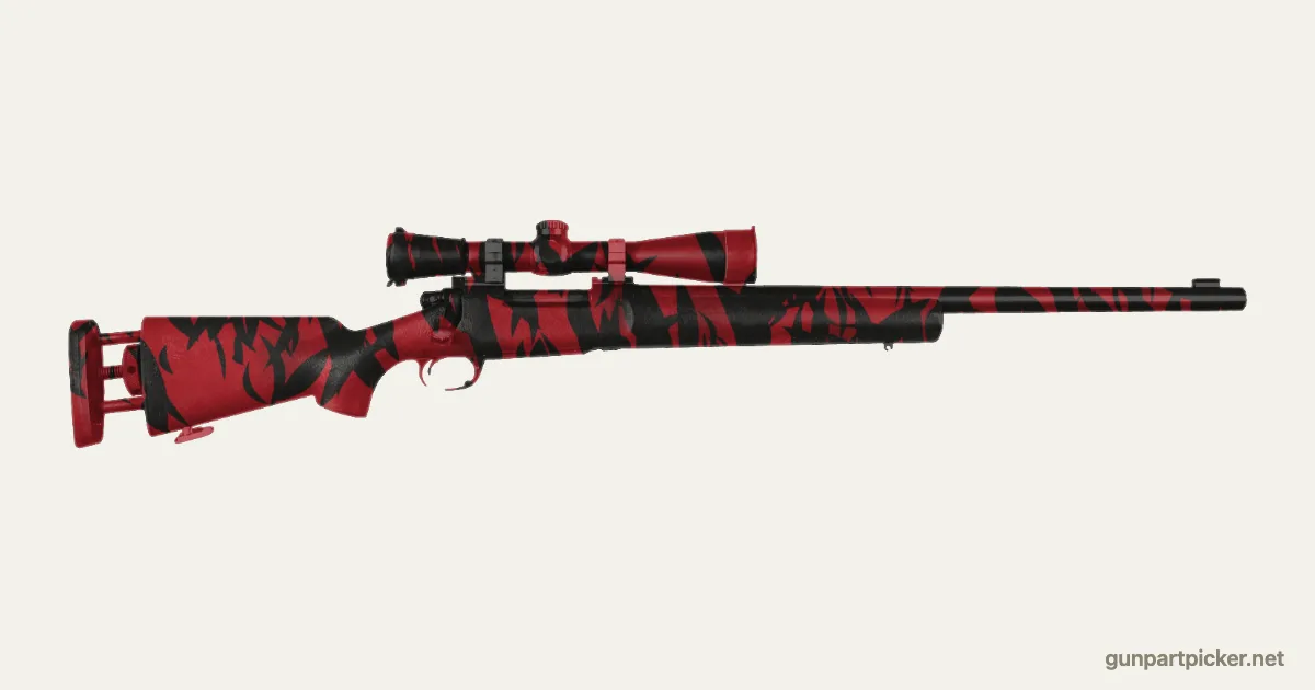 Red Tiger en aerosol para M24, camuflaje de CoD4, MW2, pintado con colores de camuflaje Krylon