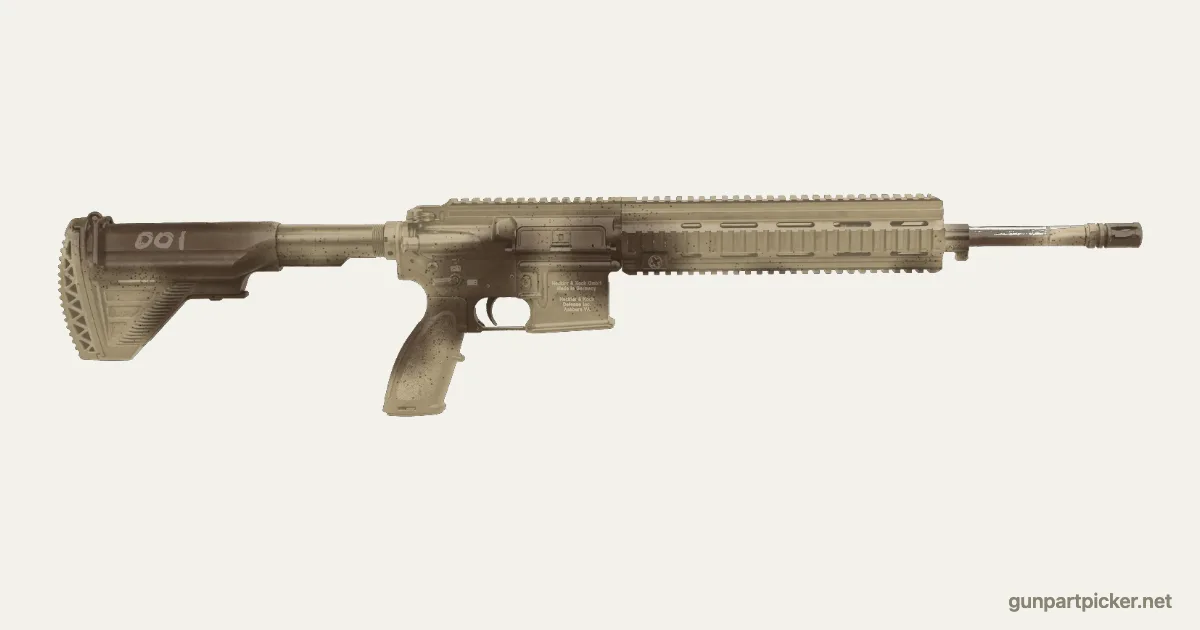 Manchas desérticas en aerosol para M27 / HK416, pintado con colores de camuflaje Krylon
