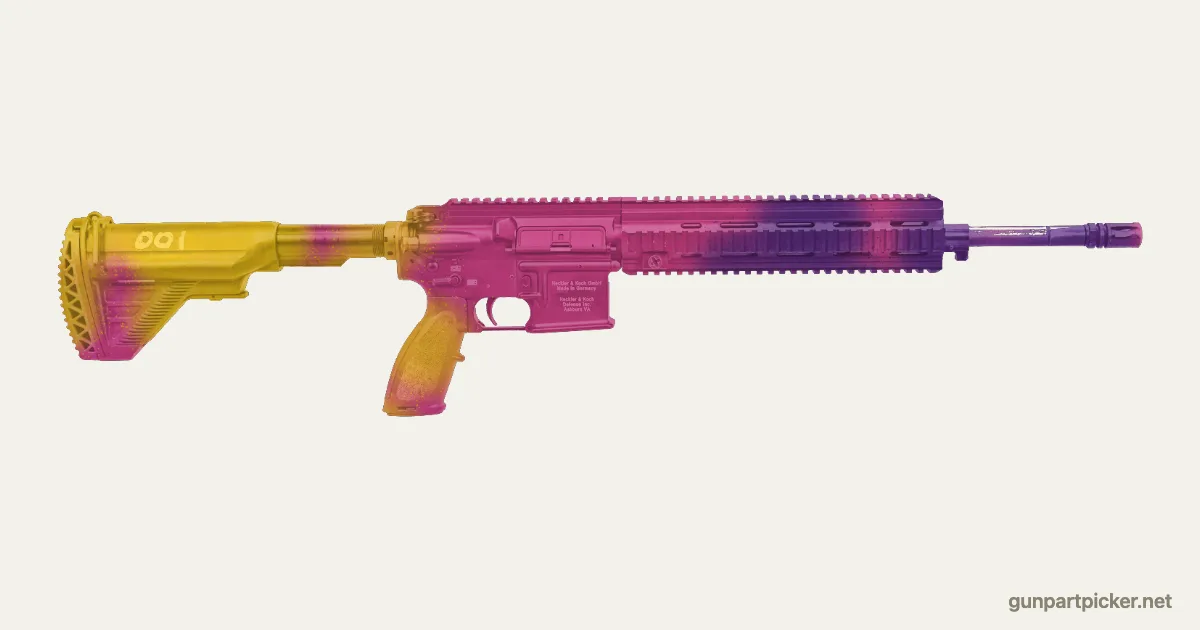 Fade en aerosol para M27 / HK416, camuflaje de CS2, pintado con colores de camuflaje Krylon