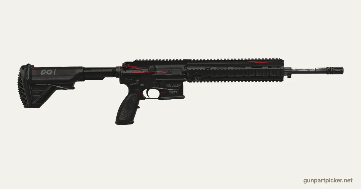 Redline en aerosol para M27 / HK416, camuflaje de CS2, pintado con colores de camuflaje Krylon
