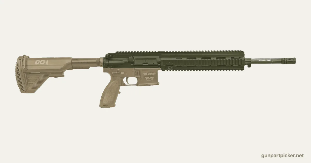 Dos tonos en aerosol para M27 / HK416, pintado con colores de camuflaje Krylon
