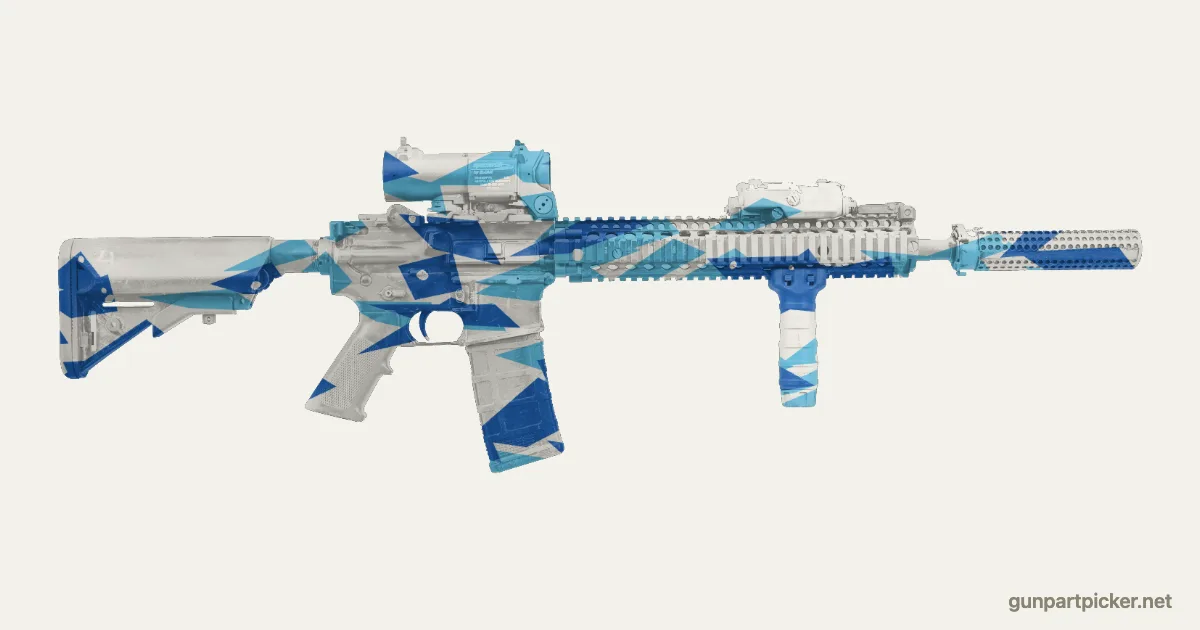Diamond en aerosol para Block II, camuflaje de Black Ops 2, pintado con colores de camuflaje Krylon