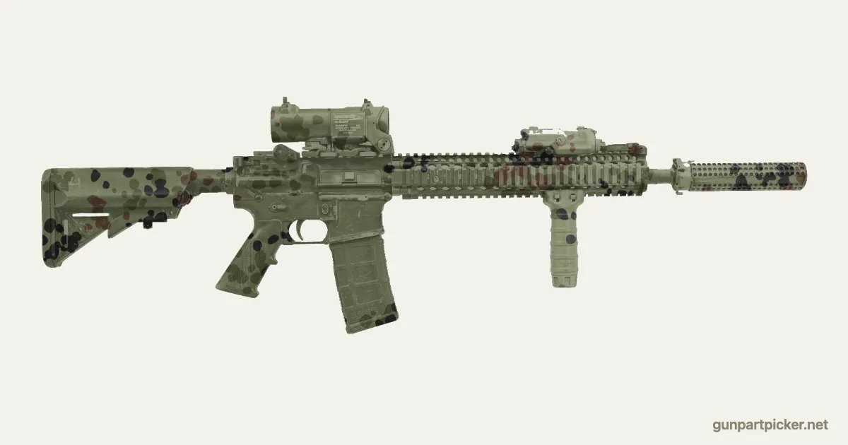 Puntos flecktarn en aerosol para Block II, pintado con colores de camuflaje Krylon