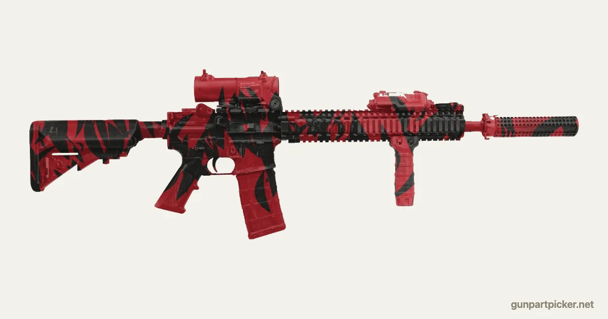 Red Tiger en aerosol para Block II, camuflaje de CoD4, MW2, pintado con colores de camuflaje Krylon