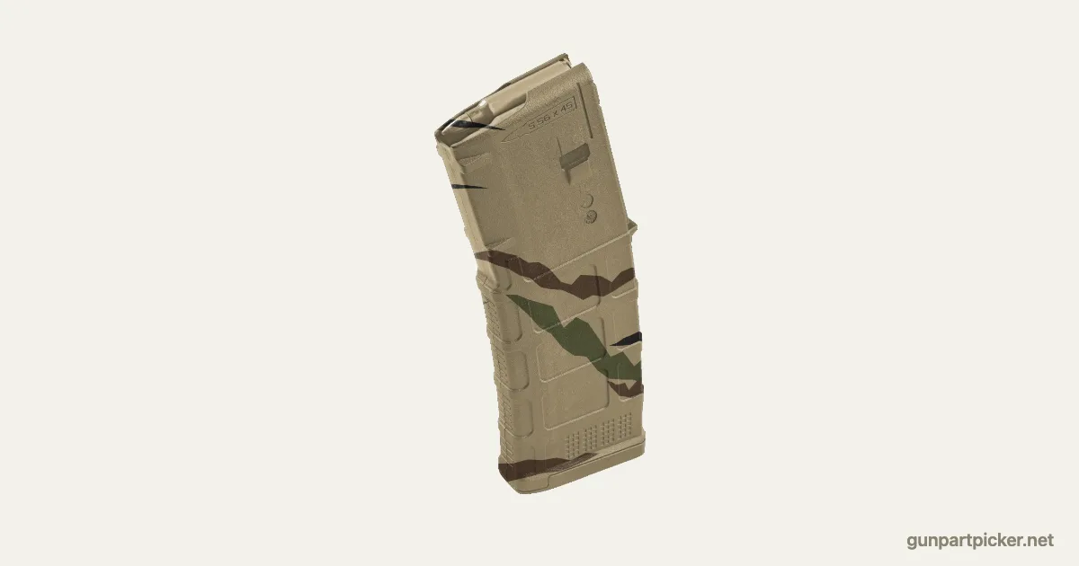 Rattle can Tiger Stripe PMAG 30 Gen M3 paint job, painted in Krylon camo colors