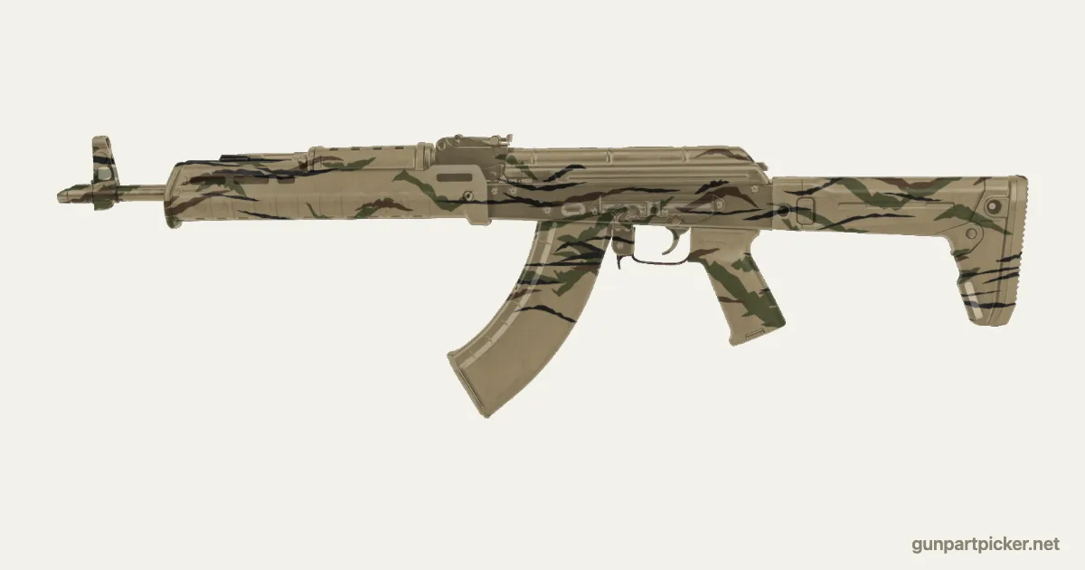 Rayas de tigre en aerosol para PSA Zhukov, pintado con colores de camuflaje Krylon