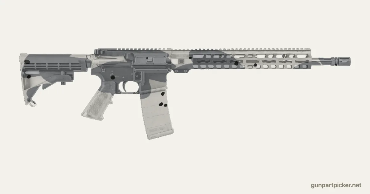 Arctic en aerosol para PSA PA-15, camuflaje de MW2, pintado con colores de camuflaje Krylon