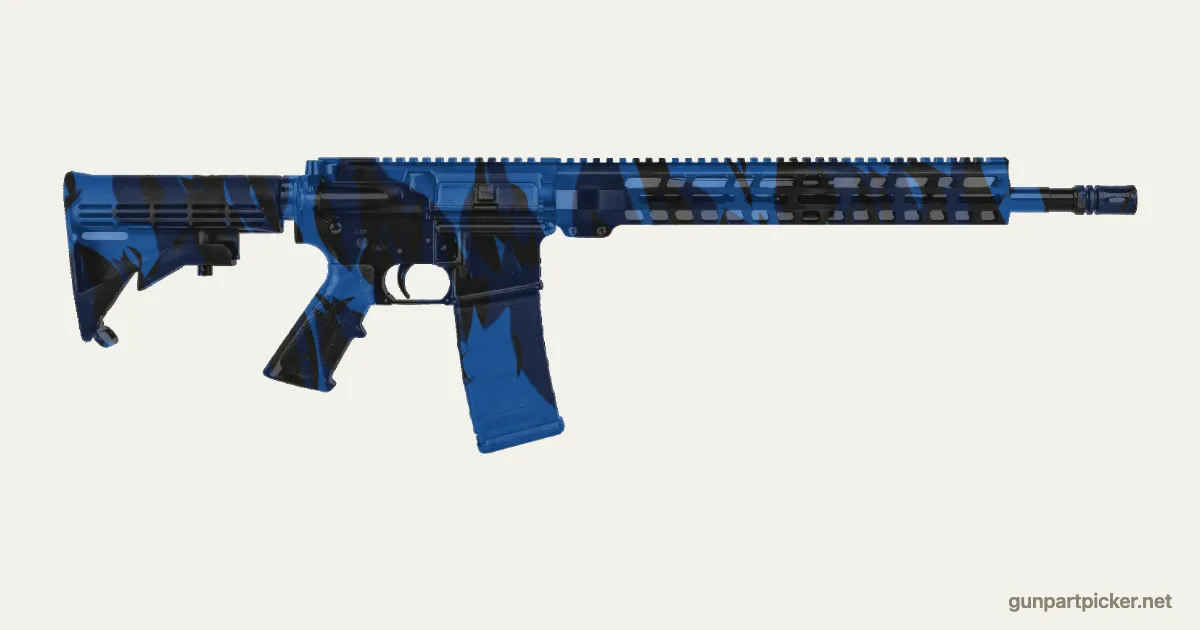 Blue Tiger en aerosol para PSA PA-15, camuflaje de CoD4, MW2, pintado con colores de camuflaje Krylon