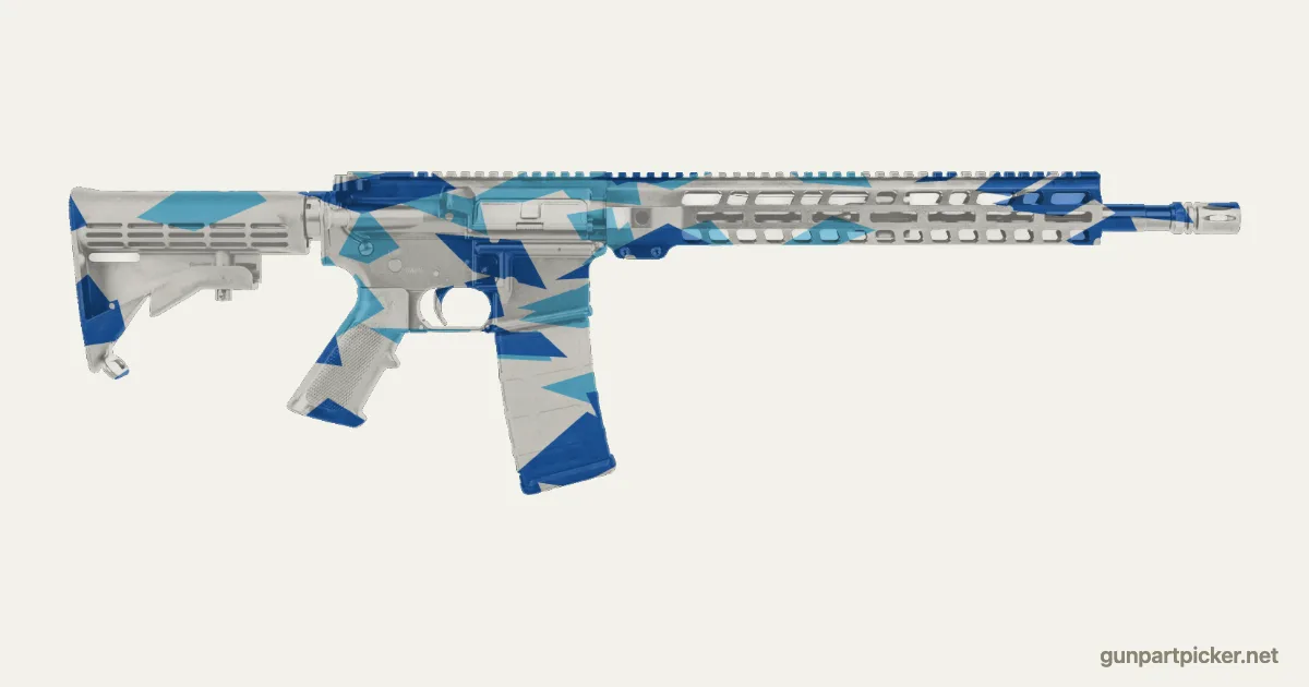Diamond en aerosol para PSA PA-15, camuflaje de Black Ops 2, pintado con colores de camuflaje Krylon