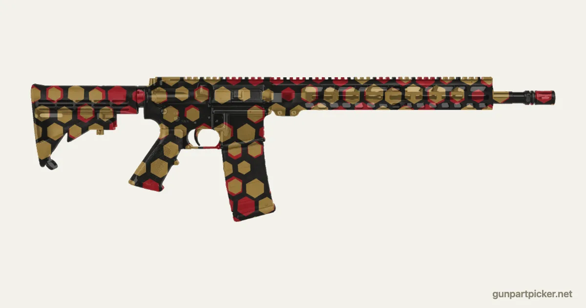 Dragon en aerosol para PSA PA-15, camuflaje de Black Ops 2, pintado con colores de camuflaje Krylon