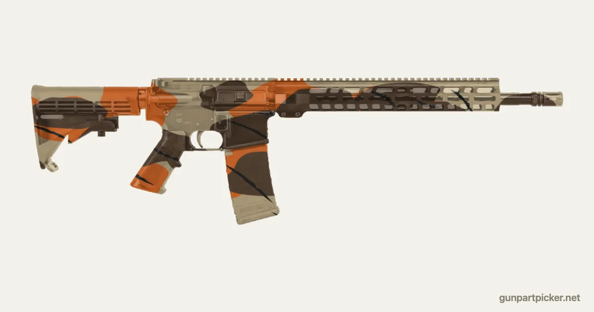 Fall en aerosol para PSA PA-15, camuflaje de MW2, pintado con colores de camuflaje Krylon