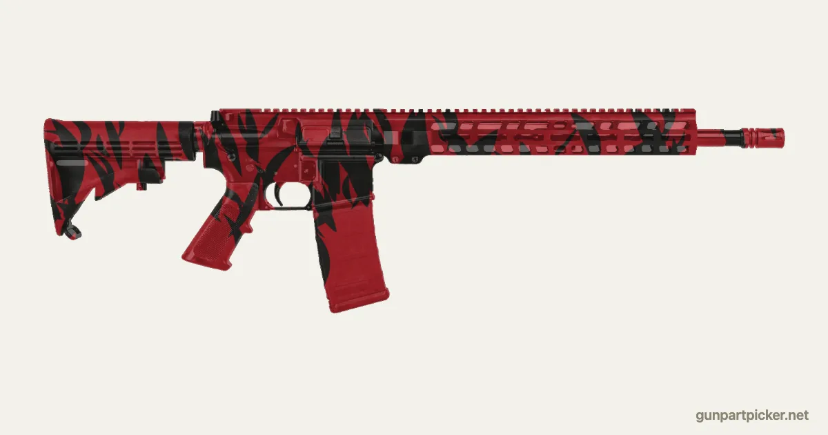 Red Tiger en aerosol para PSA PA-15, camuflaje de CoD4, MW2, pintado con colores de camuflaje Krylon