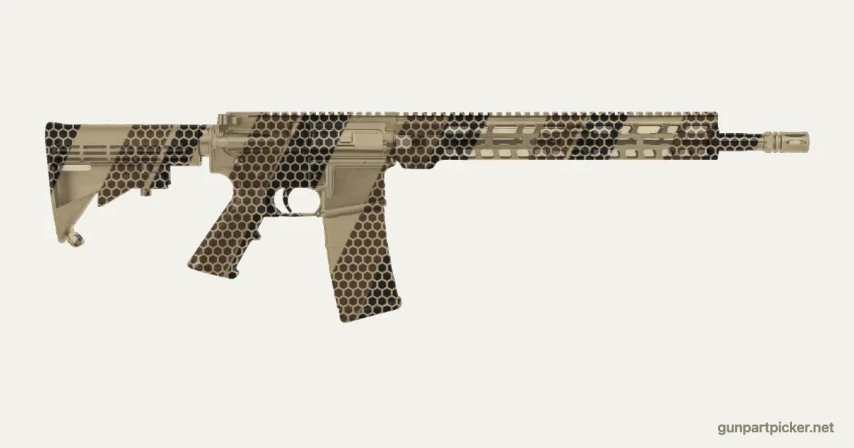 Bandas de piel de serpiente en aerosol para PSA PA-15, pintado con colores de camuflaje Krylon