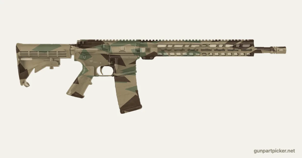 Astillas en aerosol para PSA PA-15, pintado con colores de camuflaje Krylon