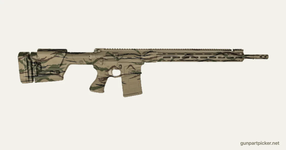 Rattle can Tiger Stripe MSR 10 Long paint job, painted in Krylon camo colors