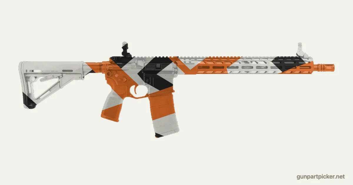 Asiimov en aerosol para Sig M400, camuflaje de CS2, pintado con colores de camuflaje Krylon