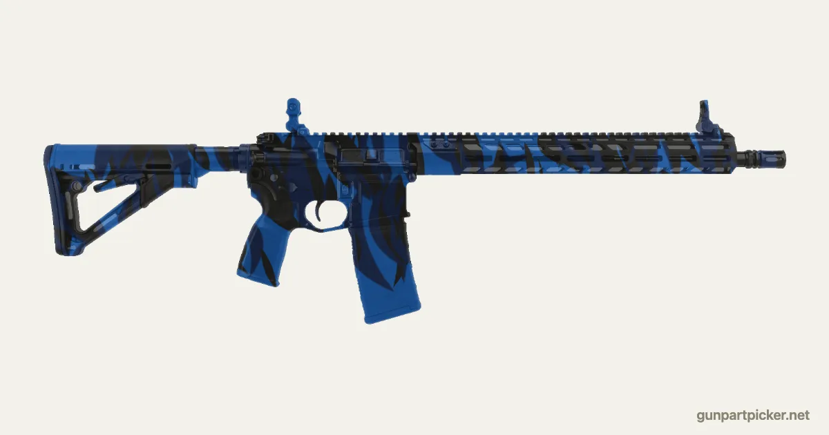 Blue Tiger en aerosol para Sig M400, camuflaje de CoD4, MW2, pintado con colores de camuflaje Krylon
