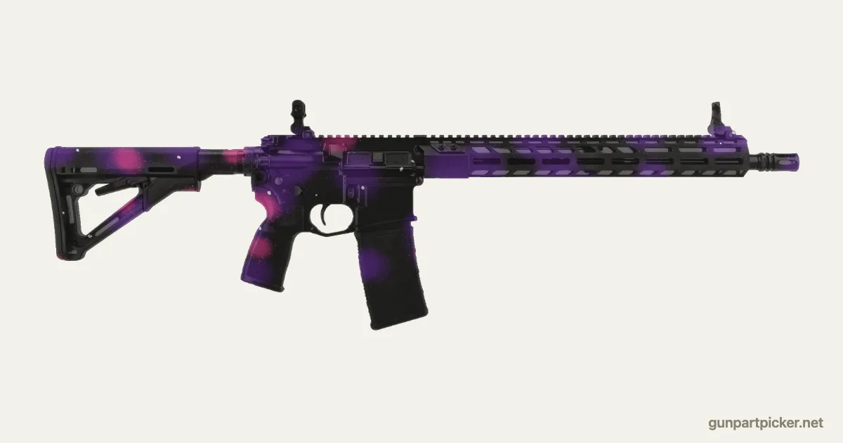 Dark Matter en aerosol para Sig M400, camuflaje de Black Ops 3, pintado con colores de camuflaje Krylon