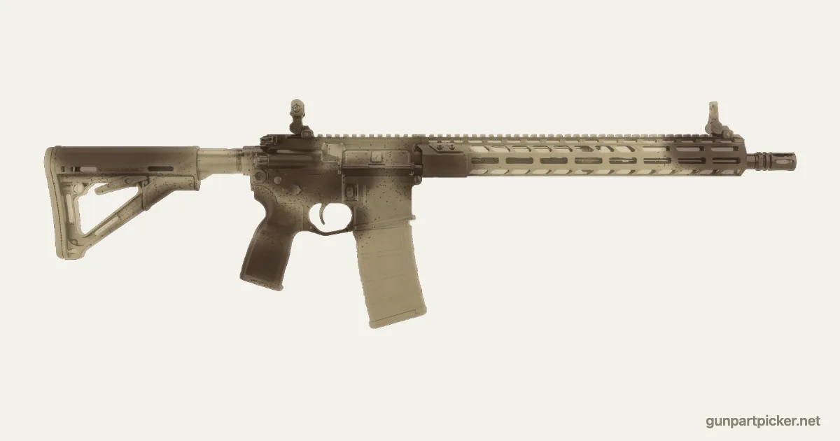 Manchas desérticas en aerosol para Sig M400, pintado con colores de camuflaje Krylon