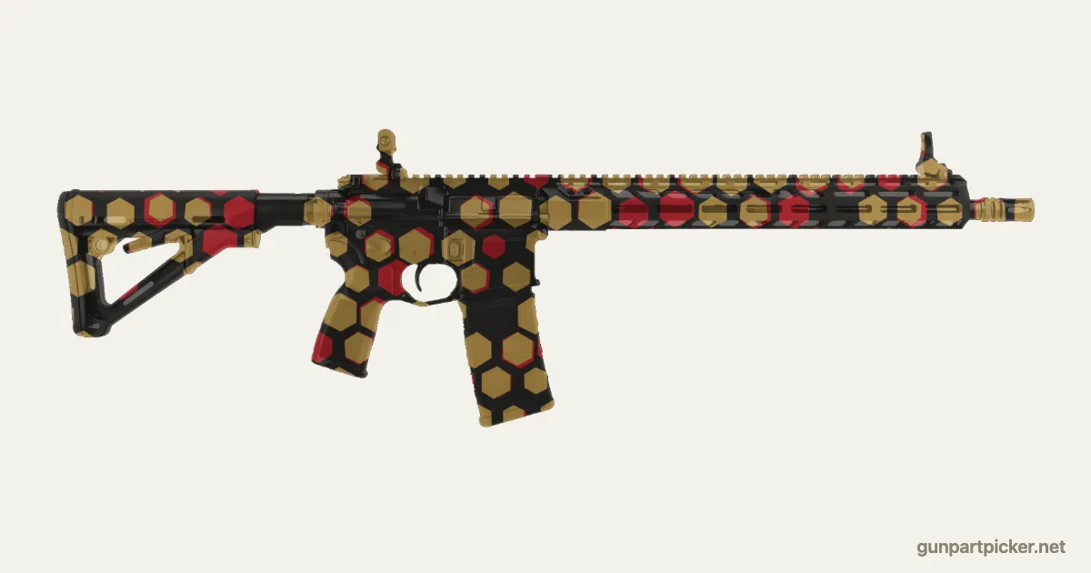 Dragon en aerosol para Sig M400, camuflaje de Black Ops 2, pintado con colores de camuflaje Krylon