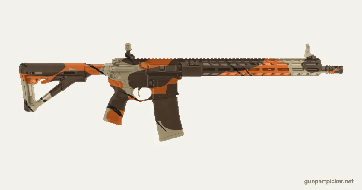 Fall en aerosol para Sig M400, camuflaje de MW2, pintado con colores de camuflaje Krylon