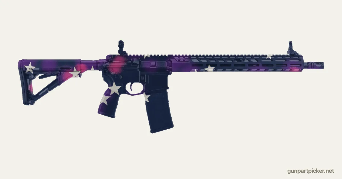 Galaxy en aerosol para Sig M400, camuflaje de Fortnite, pintado con colores de camuflaje Krylon