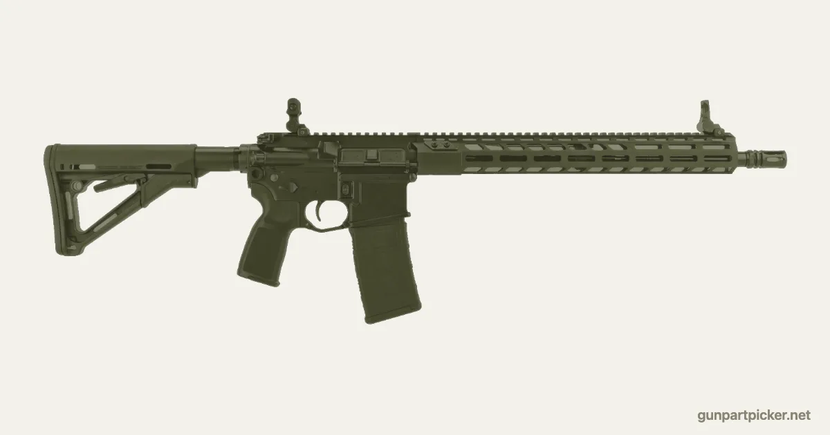 Verde OD, cargador tostado en aerosol para Sig M400, pintado con colores de camuflaje Krylon
