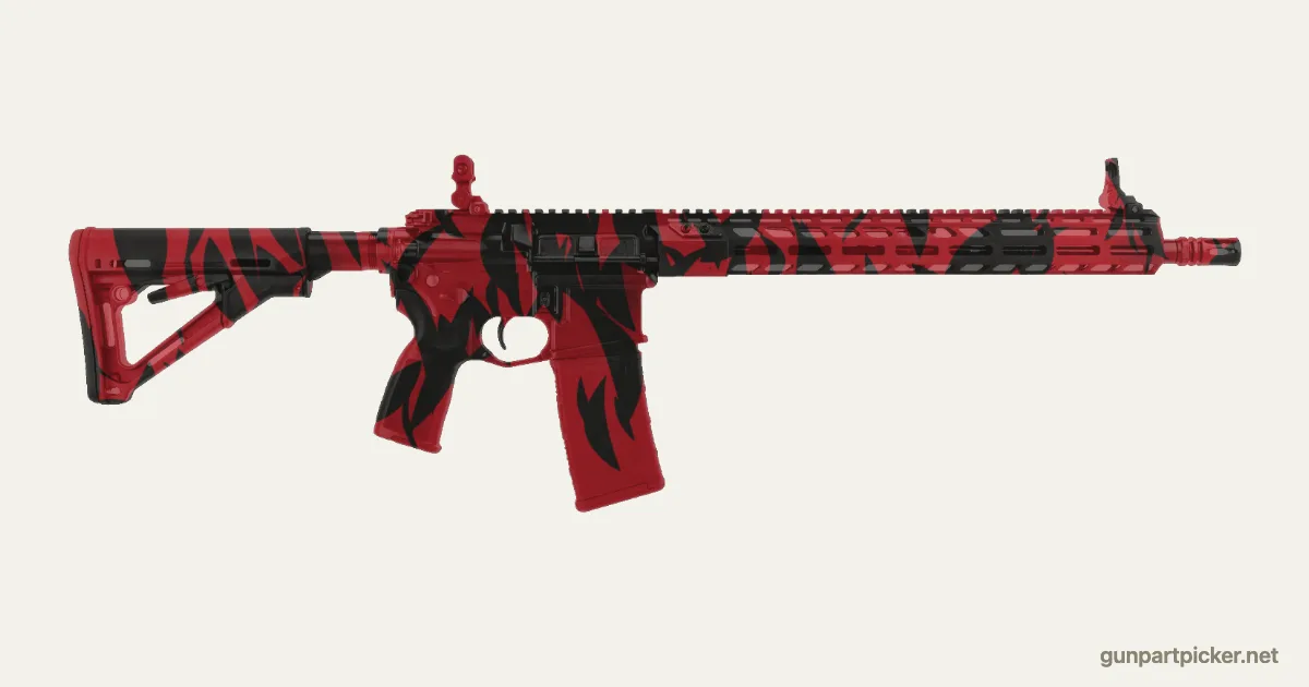 Red Tiger en aerosol para Sig M400, camuflaje de CoD4, MW2, pintado con colores de camuflaje Krylon