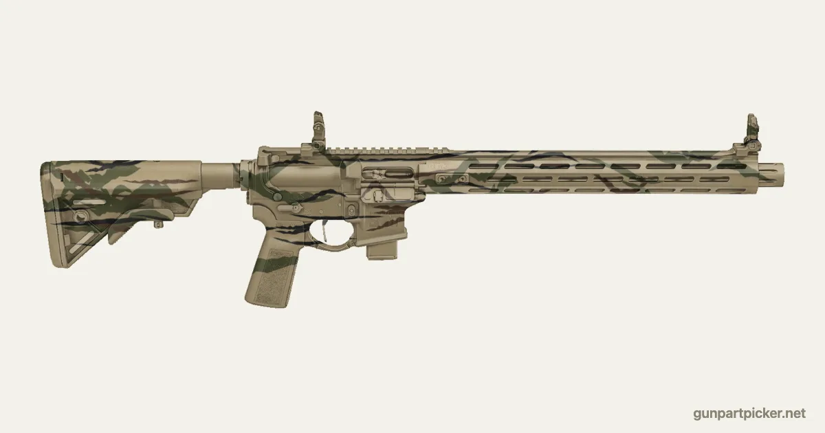 Rattle can Tiger Stripe SV 9mm paint job, painted in Krylon camo colors